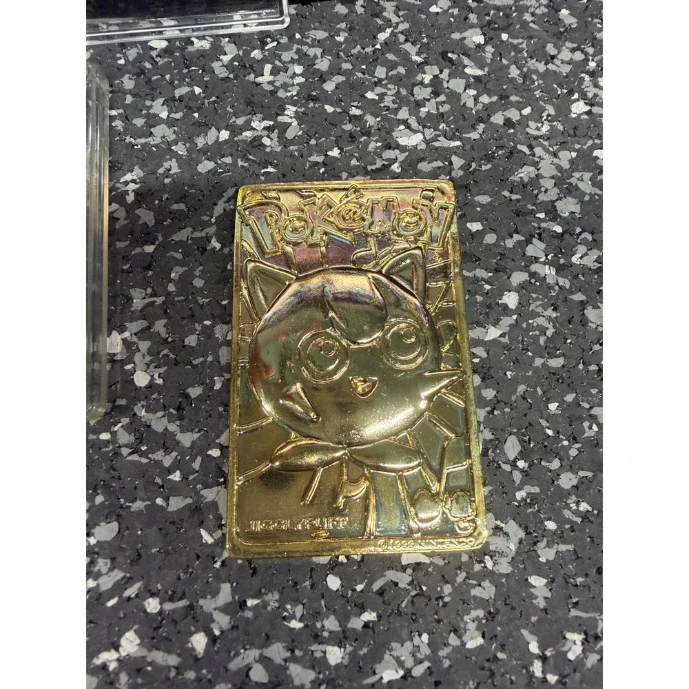 1999 Pokemon Burger King 23K Gold Plated Card Jigglypuff Nintendo